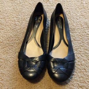 Naturalizer N5 comfort black leather flats sz 10